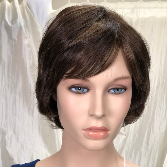 NWT Dark Brown and Honey, Short Pixie Wig - Picture 4 of 8